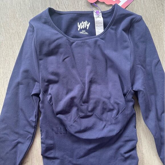 Yitty Nearly Naked Shaping Longsleeve Bodysuit NEW Women’s XS Small Blue - Picture 4 of 10